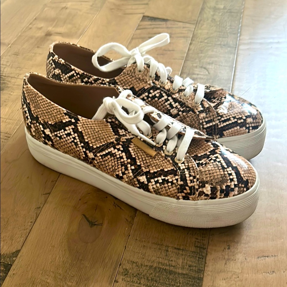 Brown Snake Print platform Superga - W 9.5